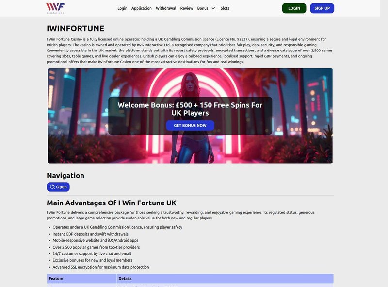 Discover the Best UK Online Casino Experience with iWinFortune Today